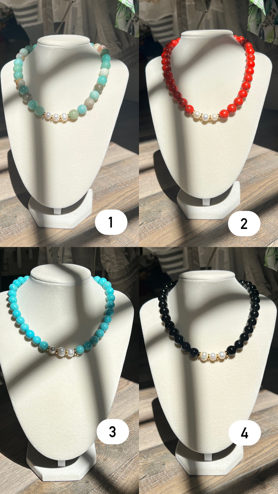 Necklace in stone
