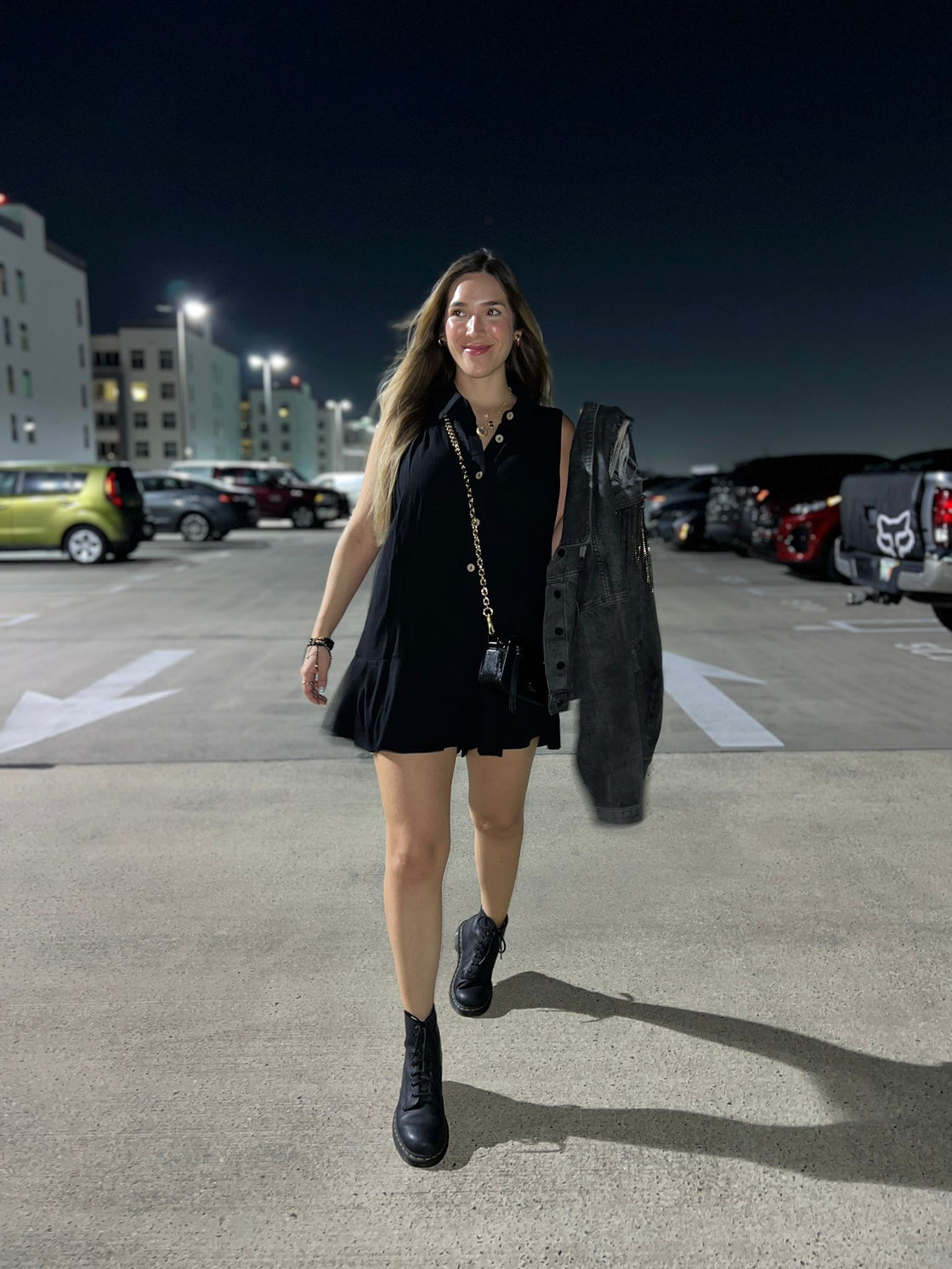 black short dress