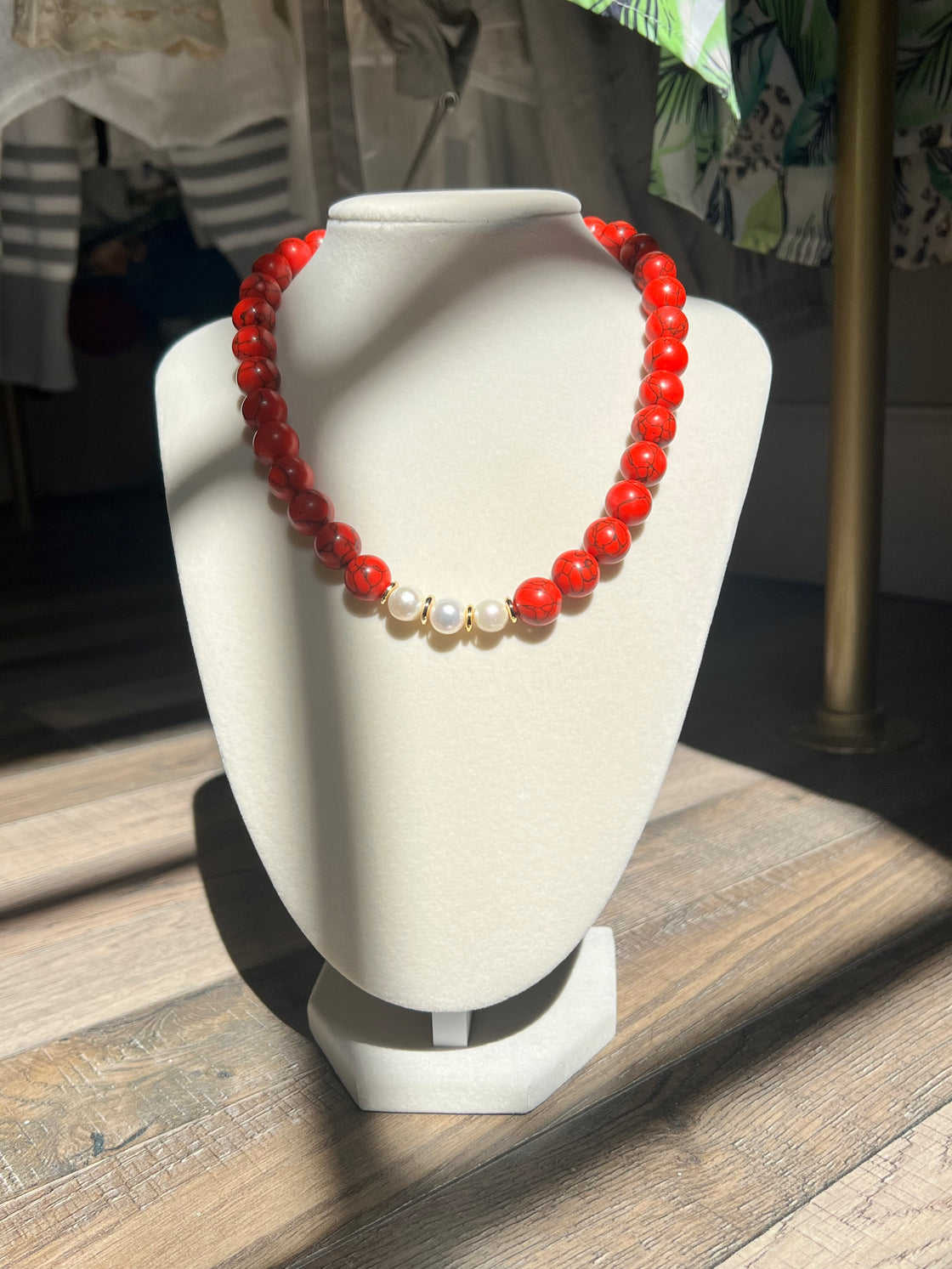 Necklace in stone