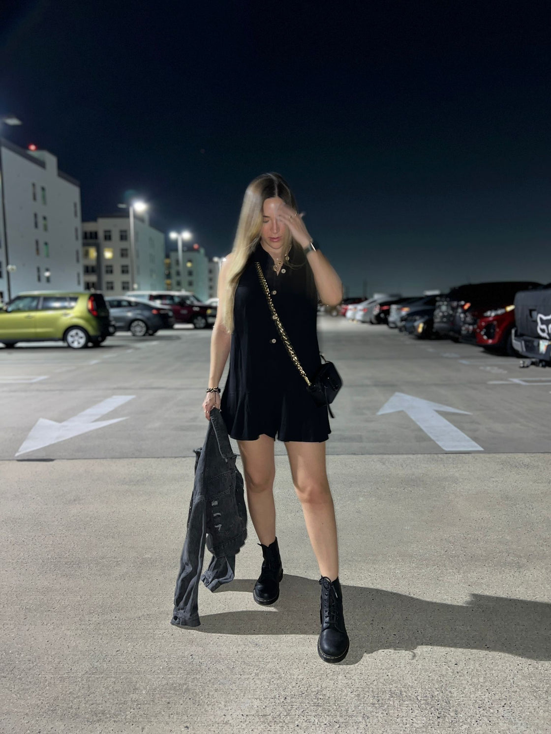black short dress
