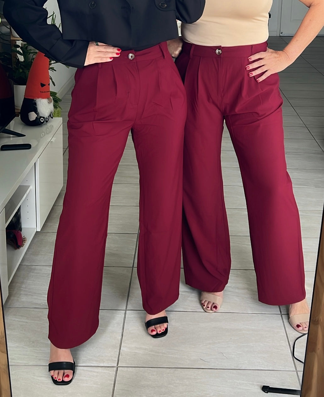 Burgundy pants