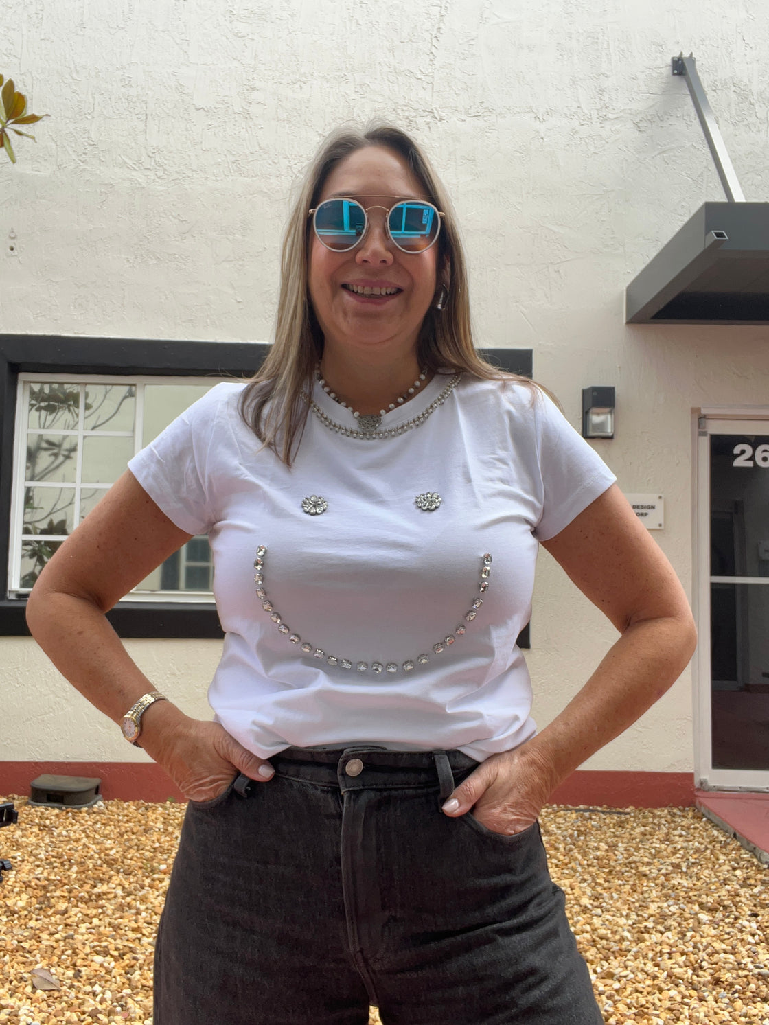T-shirt strack happy face