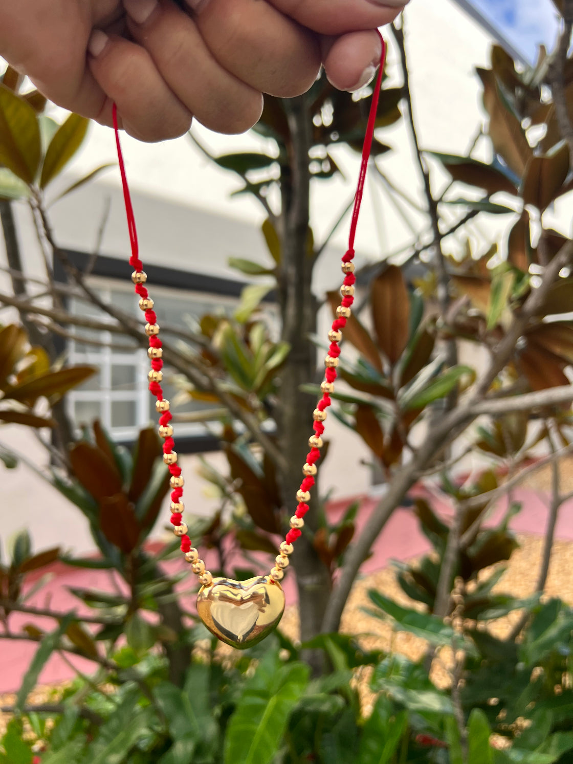 Necklace heart necklace chocker