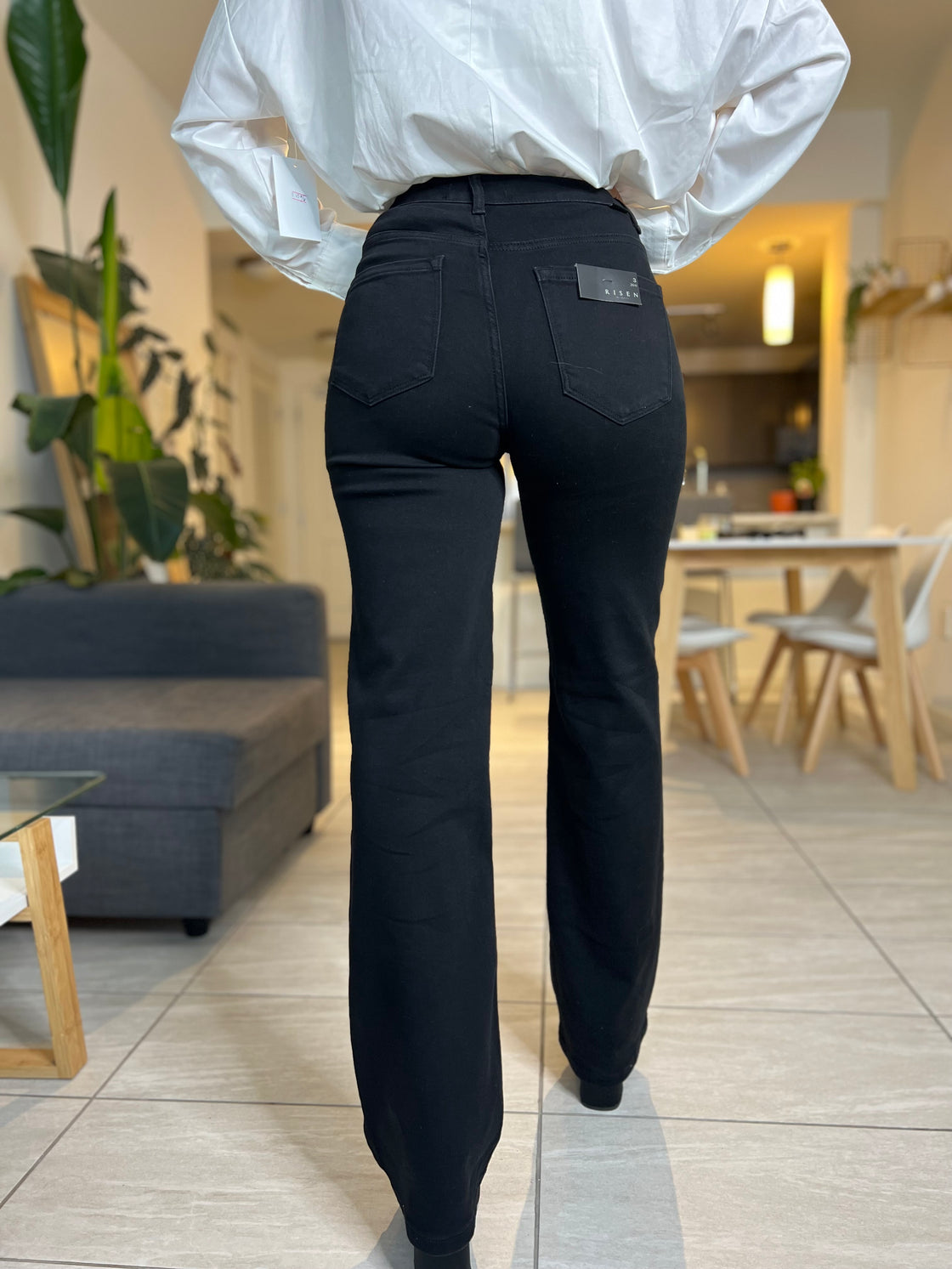 Black denim pant