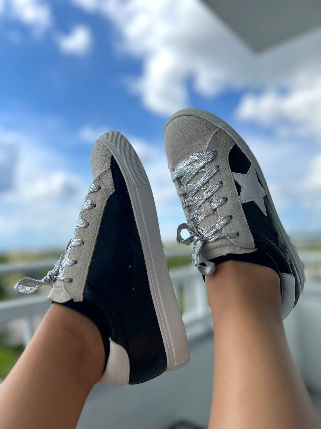 Sneakers Black star sports shoes
