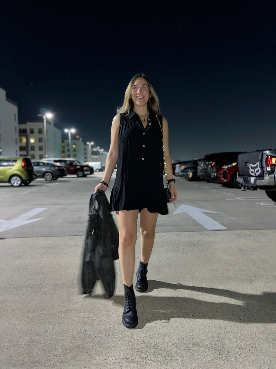 black short dress