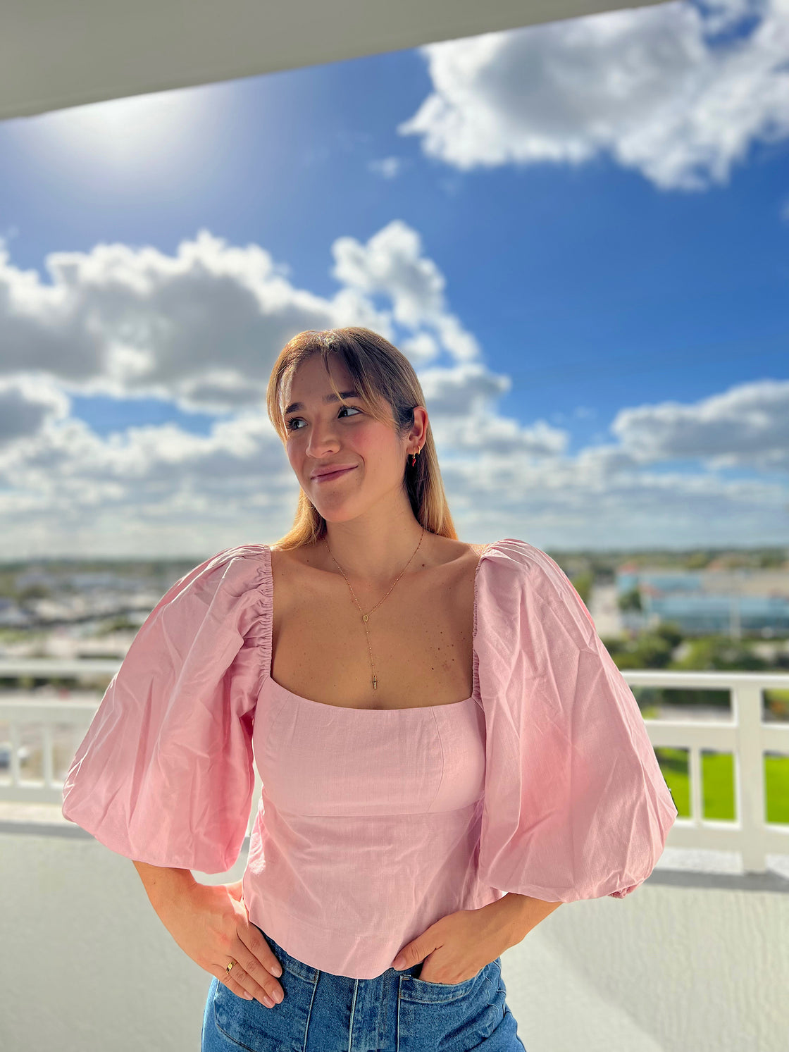 Open back linen Blouse woven