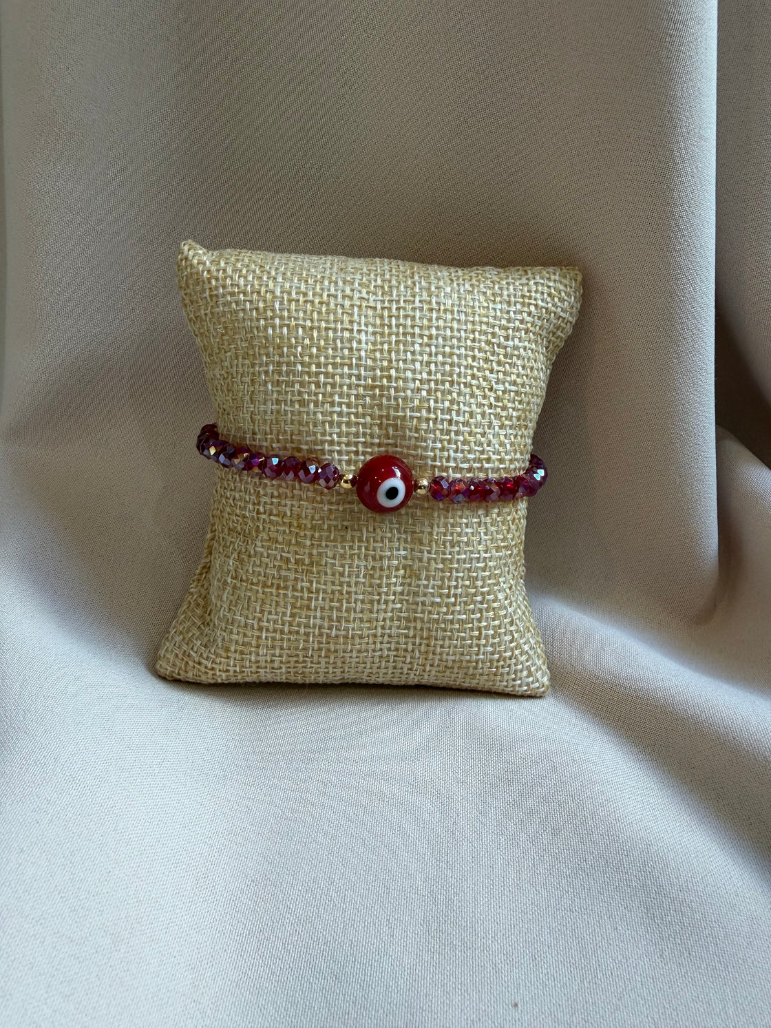 elastic bracelet with evil eye