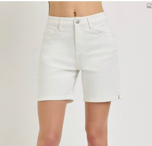 Short white stretch