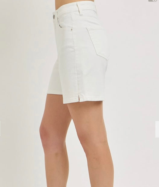 Short white stretch