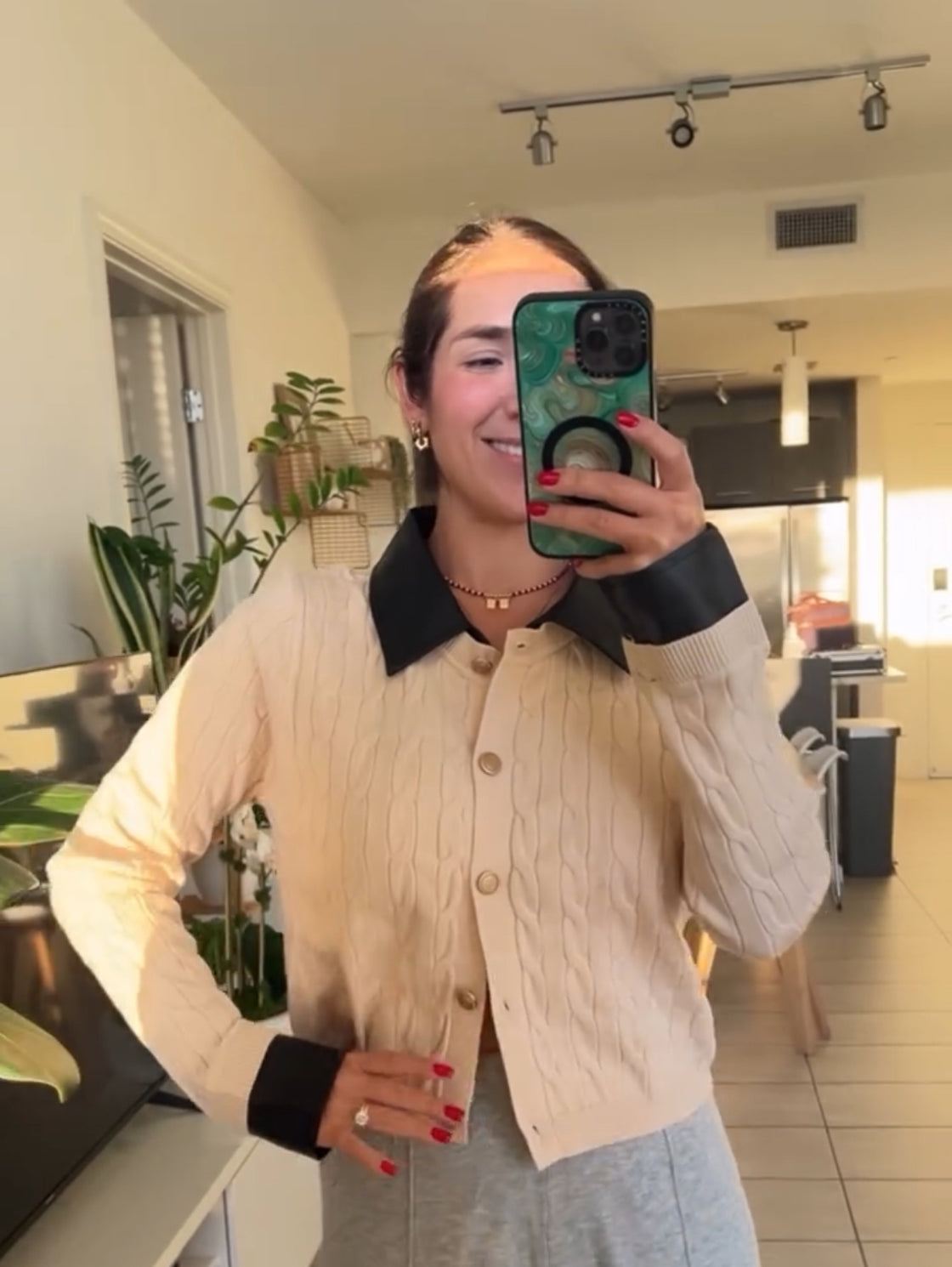Sweater cuerina