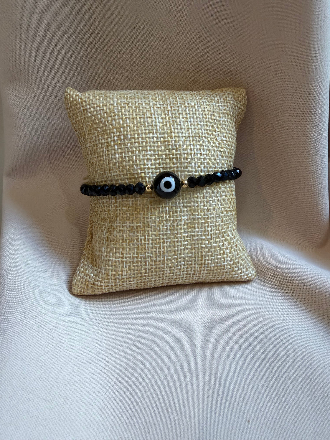 elastic bracelet with evil eye