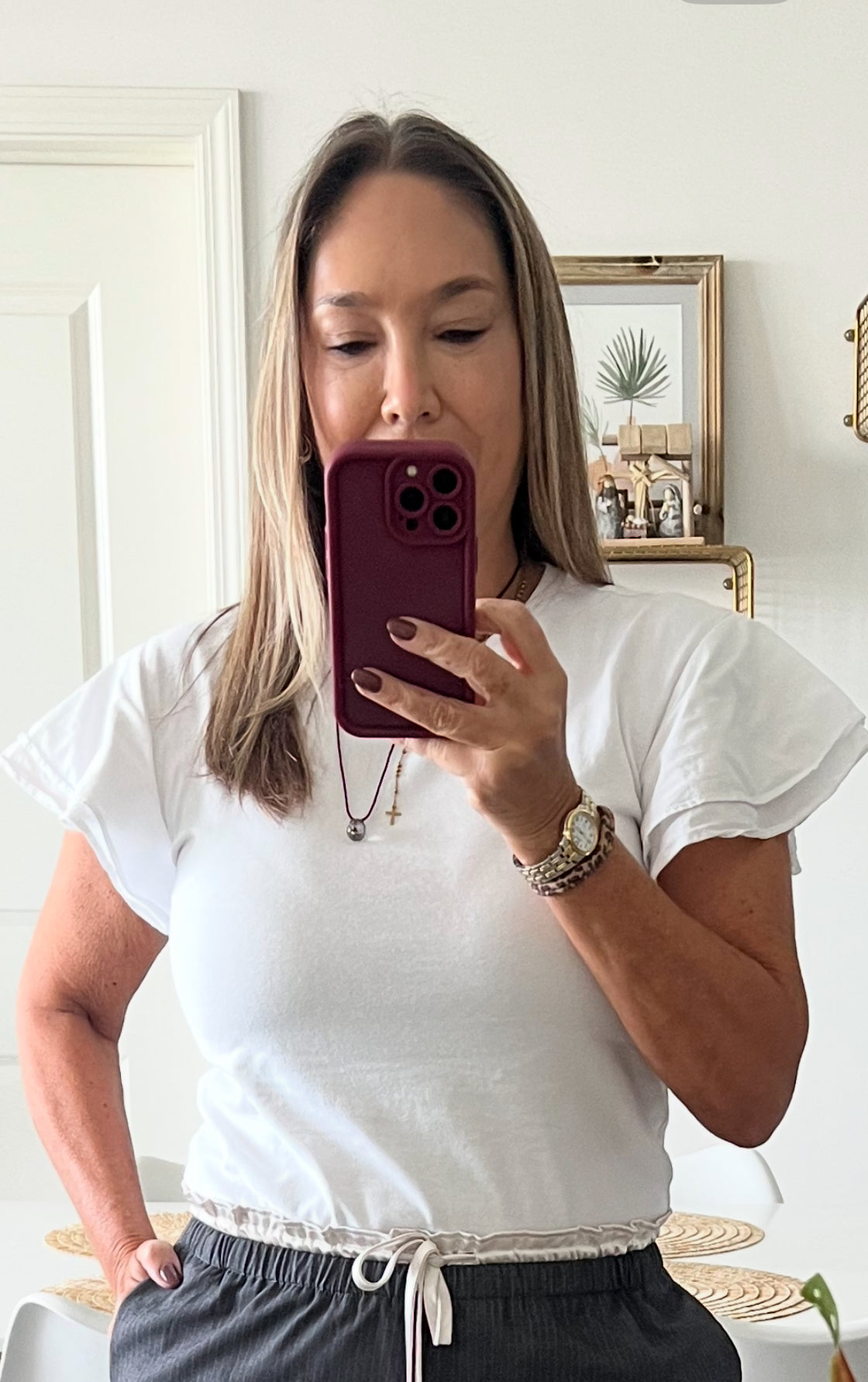 Top T shirt white