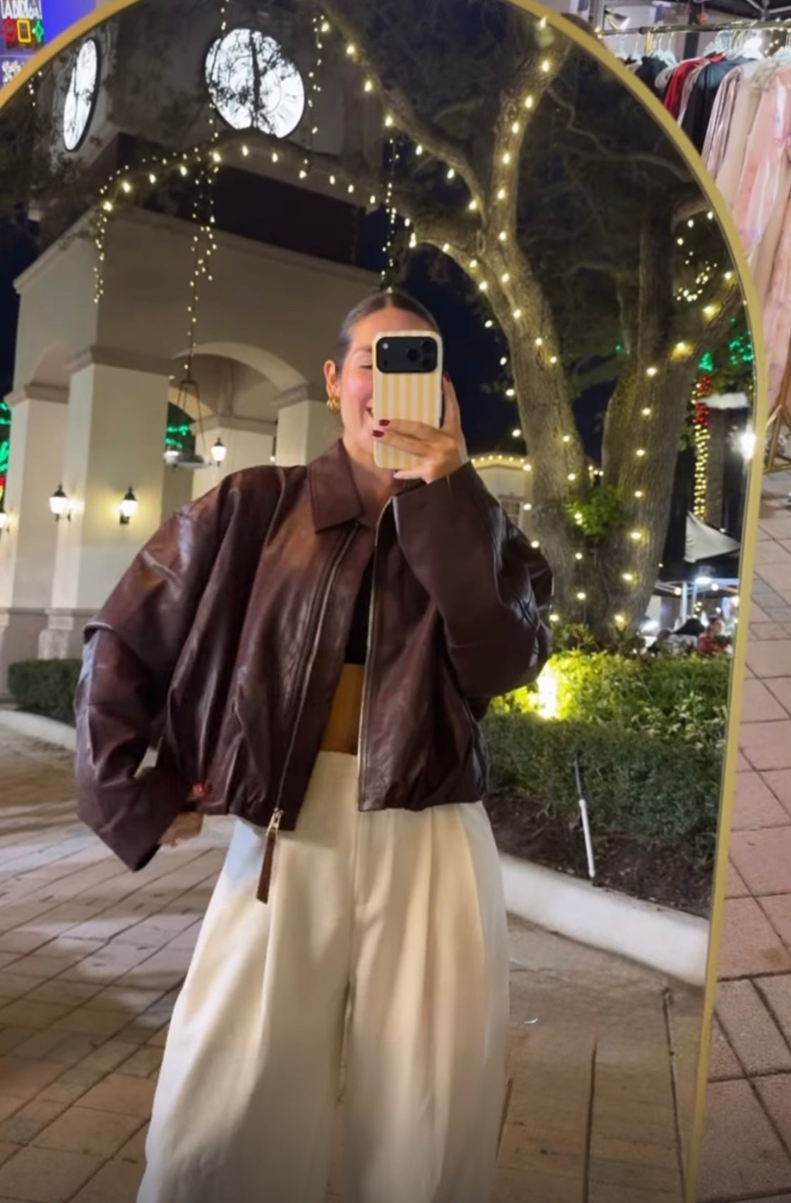 Leather Jacket chocolate