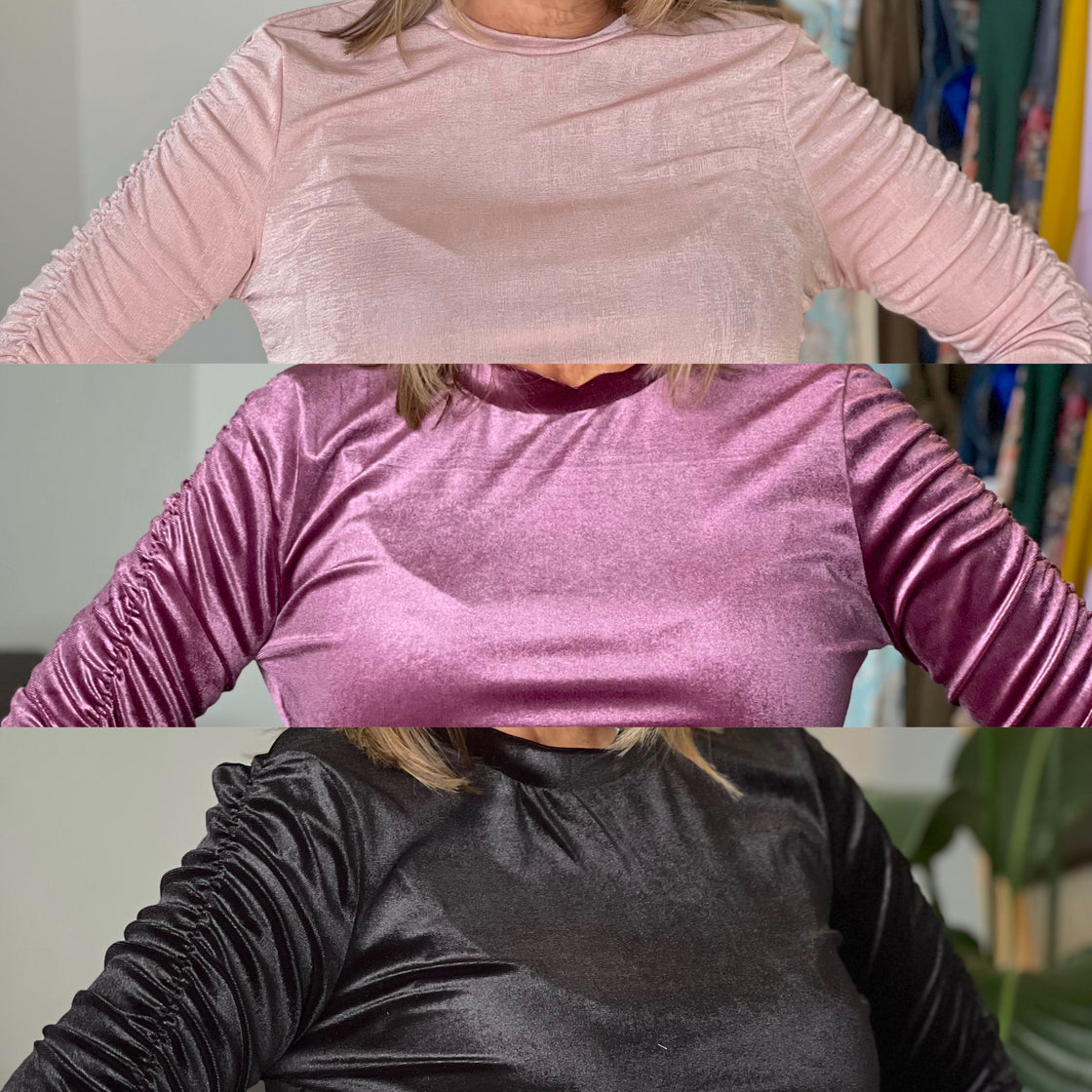Top velvet top